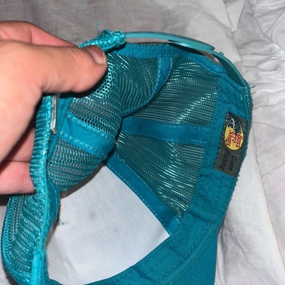 Bass Pro Shops Trucker Hat Snapback Teal - Picture 3 of 5